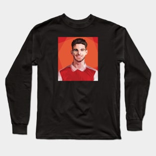 Declan Rice In Vector Art Long Sleeve T-Shirt